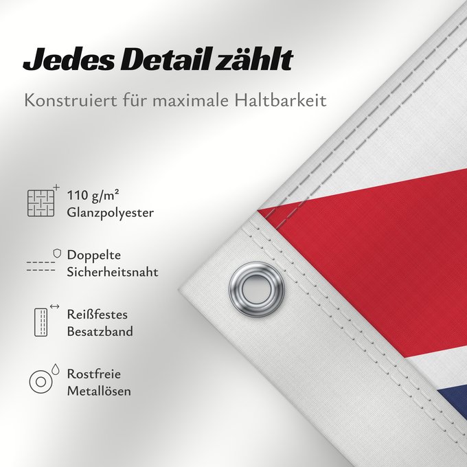 Details zu dieser Flagge: United Kingdom Royaume-Uni Reino Unido Vereinigtes Königreich Regno Unito