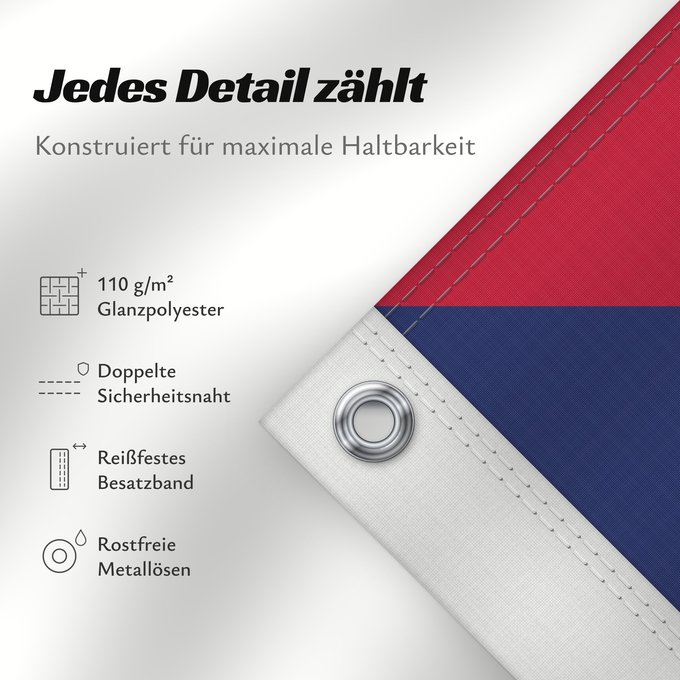 Details zu dieser Flagge: Norge-Unionsflagg-1844	Norway In 1844 a union badge combining Norwegian and Swedish colors was placed at the hoist of both countries  flags