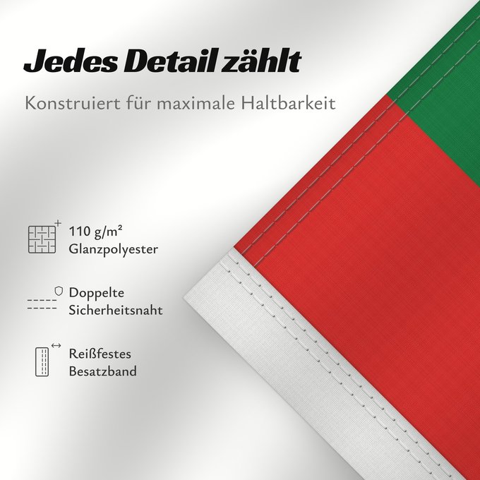 Details zu dieser Flagge: United Arab Emirates	Émirats arabes unis	Emiratos Árabes Unidos	Vereinigten Arabischen Emirate	Degli Emirati Arabi Uniti	Verenigde Arabische Emiraten	علم الإمارات العربية المتحدة	ܐܬܐ ܕܐܡܝܪܘܬܐ ܥܪܒܝܬܐ ܚܕܝܬܐ	ٴبىيرلاشمىيش ٴاراب امىيرلىيكلارىي بايراعى	Spojenýc