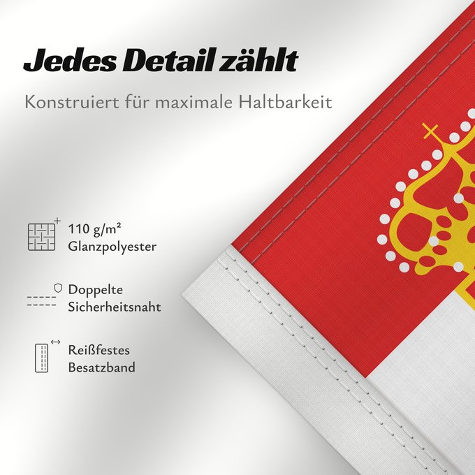 Details zu dieser Flagge: Naval Ensign of Austria Hungary 1918
