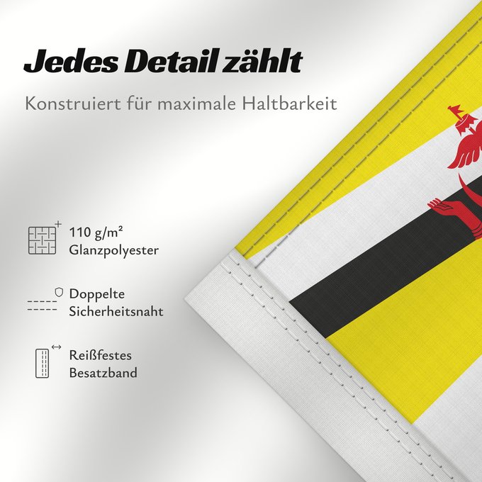 Details zu dieser Flagge: Naval Ensign of Brunei