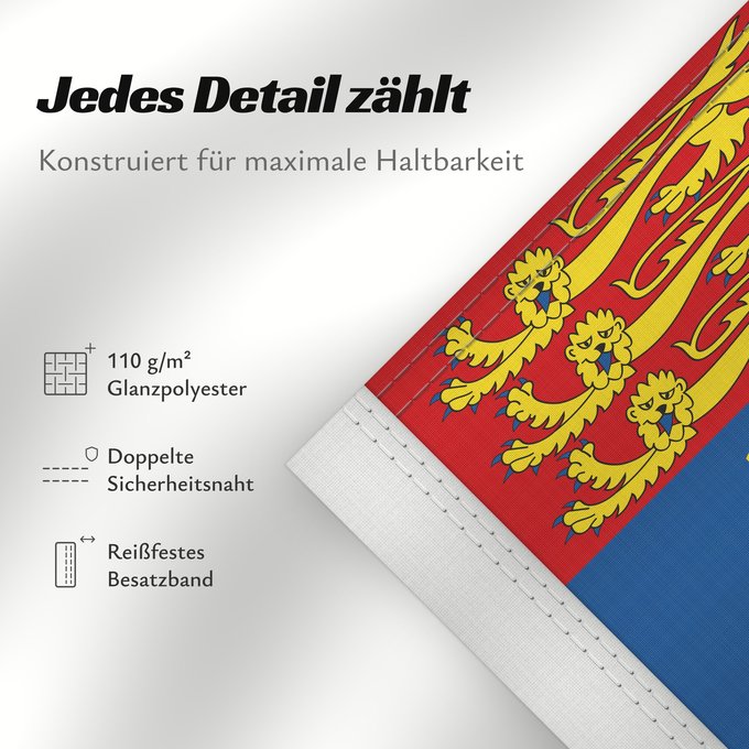 Details zu dieser Flagge: Royal Standard of Canada	Étendard royal du Canada	Estandarte Real de Canadá	Königsstandarte von Kanada	Stendardo Reale del Canada