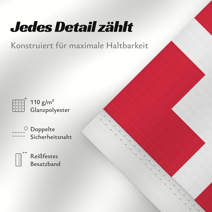 Details zu dieser Flagge: Standard of the Royal House of Denmark Royal House of Denmark Standard Étendard de la Maison Royale du Danemark Estandarte de la Casa Real de Dinamarca Standarte des Königshauses von Dänemark Stendardo della Casa Reale di Danimarca Kongehusflaget bruges