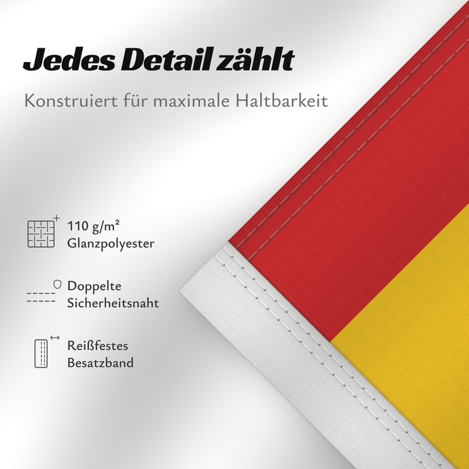 Details zu dieser Flagge: Spain Espagne España Spaniens Spagna