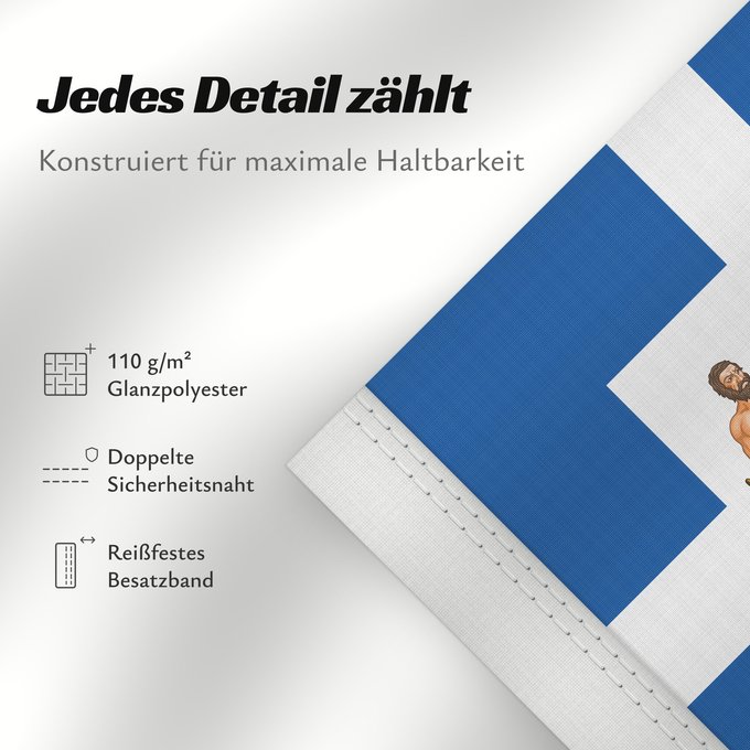 Details zu dieser Flagge: Greek Royal Flag 1863	The reported first Royal Standard of Greece, ca