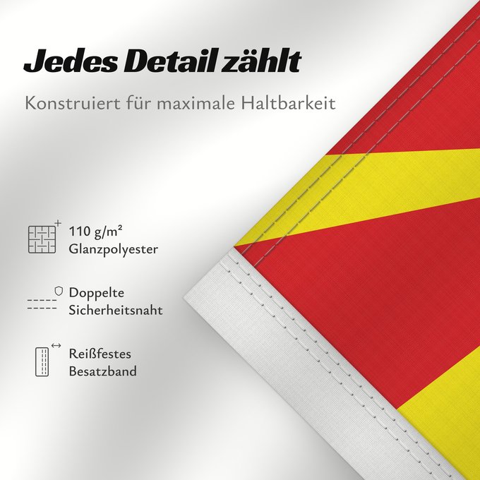 Details zu dieser Flagge: Macedonia Republic of Macedonia République de Macédoine República de Macedonia Republik Mazedonien Repubblica di Macedonia Republiek Macedonië Macedonii علم مقدونيا Знамето на Република Македония Makedoonia lipp マケドニアの国旗 Знаме на Република Македонија Drža