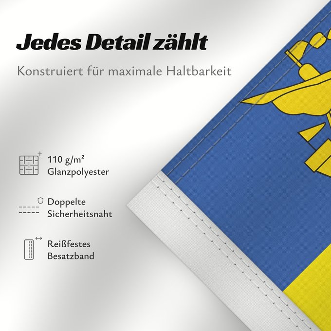 Details zu dieser Flagge: Royal Standard of Mauritius  1972–1992	Queen Elizabeth II s personal flag for Mauritius	Étendard royal de Maurice (1972–1992)	Estandarte Real de Mauricio (1972–1992)	Königsstandarte von Mauritius (1972–1992)	Stendardo Reale di Mauritius (1972–1992)
