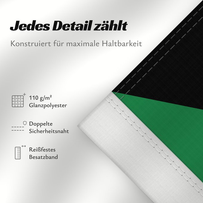Details zu dieser Flagge: Kuwait	Koweït	Kuwaitlabel QS Les