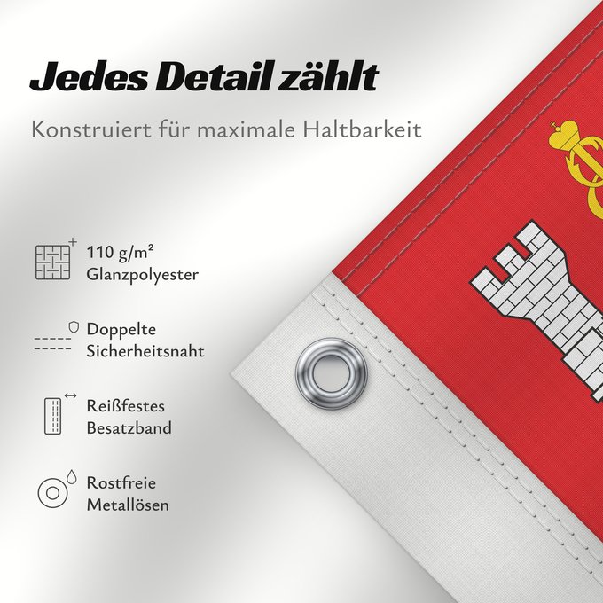 Details zu dieser Flagge: Kaliningrad Oblast	Modern  2006  flag of Kaliningrad Oblast	Oblast de Kaliningrad	Óblast de Kaliningrado 	Oblast Kaliningrad	Современный  2006  флаг Калининградской области