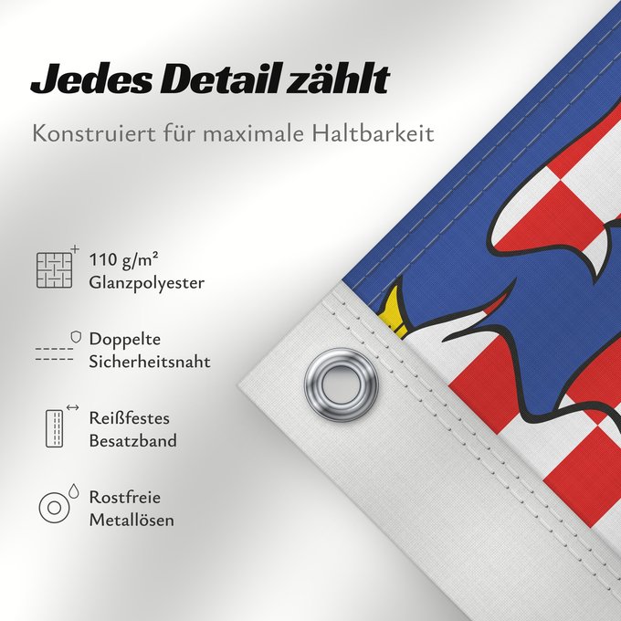 Details zu dieser Flagge: Vysocina Region	Vysočina Region	Région de Vysočina	Región de Vysočina	Region Vysočina
