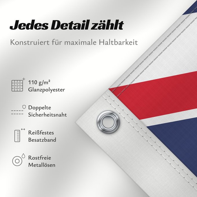 Details zu dieser Flagge: United Kingdom Royaume-Uni Reino Unido Vereinigtes Königreich Regno Unito