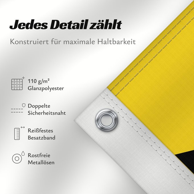 Details zu dieser Flagge: Jamaica Jamaïque Jamaika Giamaica Флаг Ямайки Jamajke Прапор Ямайки