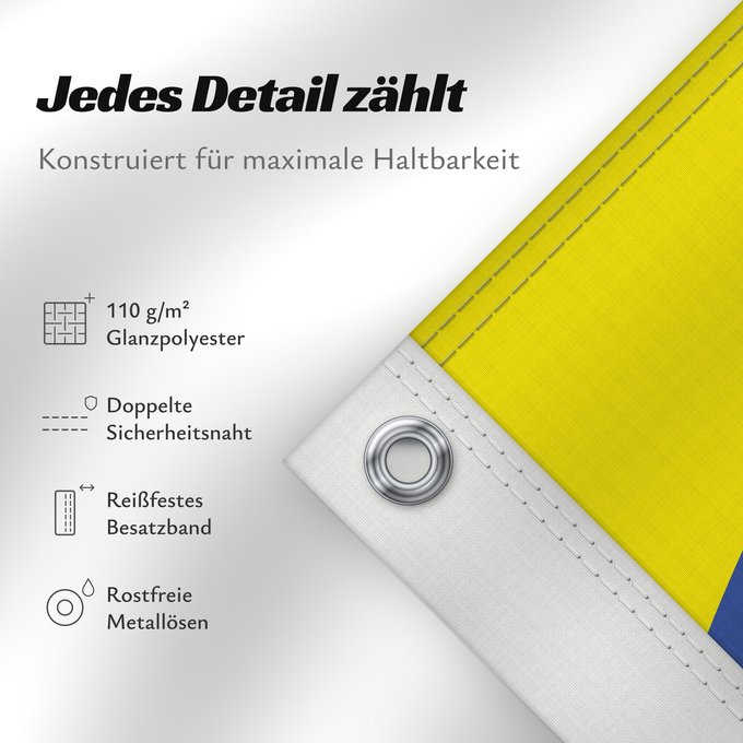 Details zu dieser Flagge: Hardenberg	Dutch municipality of Hardenberg vijf gegolfde hoogtebanen van geel
