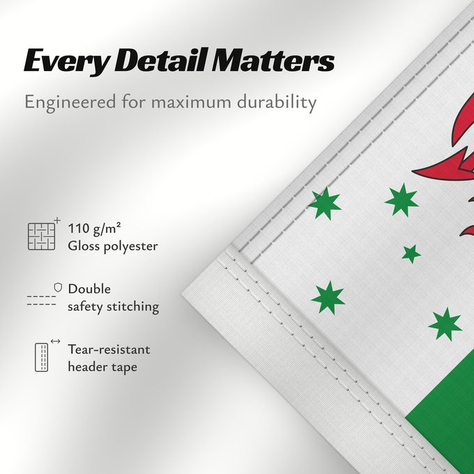 Details about this flag: Australian Welsh heritage