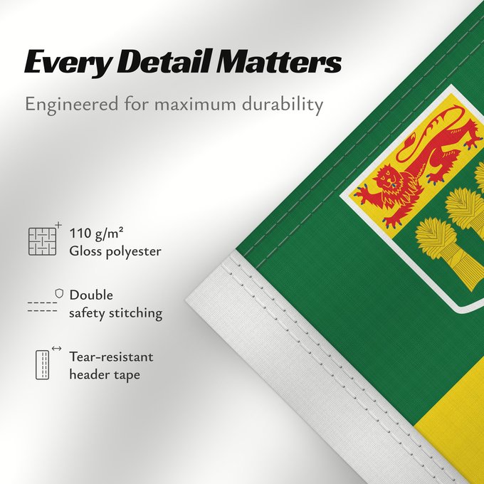 Details about this flag: Saskatchewan Banniel proviñs Saskatchewan, Kanada