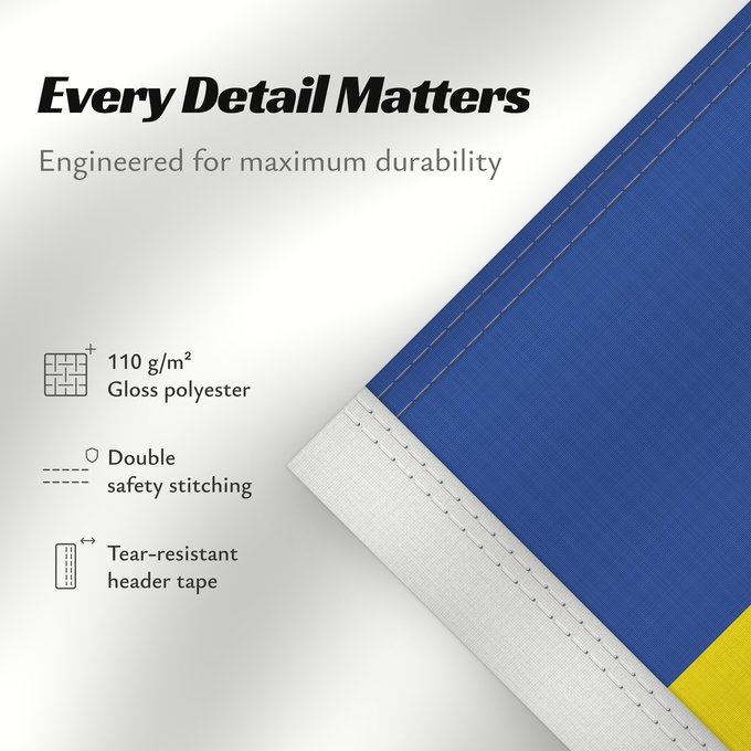 Details about this flag: Hattingen Beschreibung der Flagge Die Stadtfarben sind BlauGelb