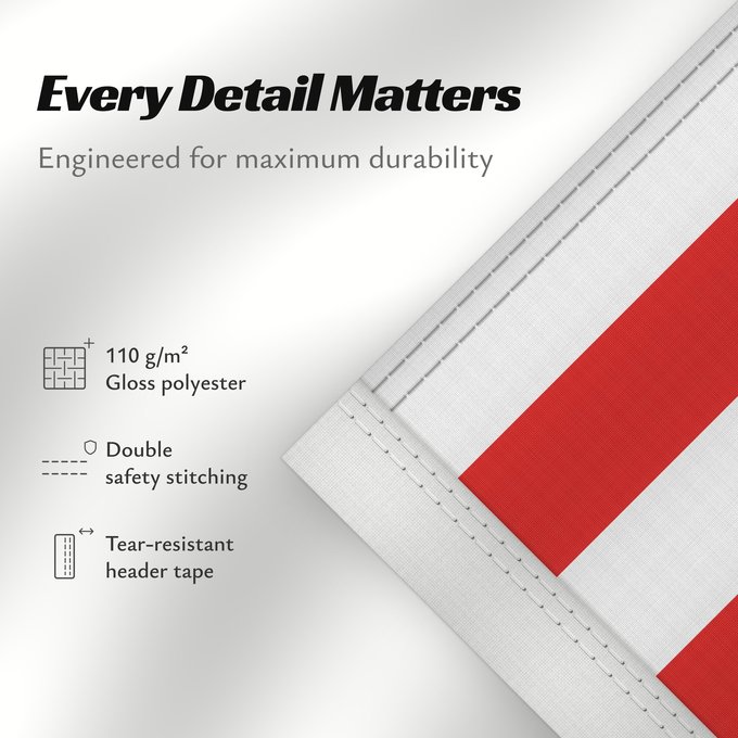 Details about this flag: Wismar	City of Wismar	Ville de Wismar	Hansestadt Wismar