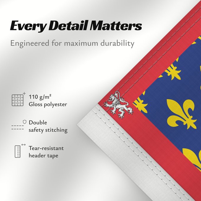 Details about this flag: Unofficial flag of Pays-de-la-Loire Unofficial flag of the region Pays-de-la-Loire in France Non officiel de la région Pays-de-la-Loire Países del Loira Pays de la Loire Los Païses de Léger