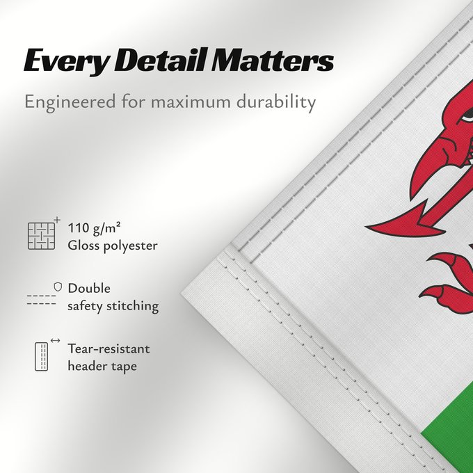 Details about this flag: Wales 2 Wales Pays de Galles Gales Wale Galles Walii Wīelisc Fana علم ويلز Banniel Kembre Cymru Galesko bandera Walesin Breataine Bige Brattag Vretin Walesa Kembra Valliae Знаме на Велс Couleu de Galles Флаг Уэльса Прапор Уельсу