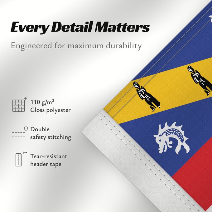 Details about this flag: Herm	Couleu dé Herm