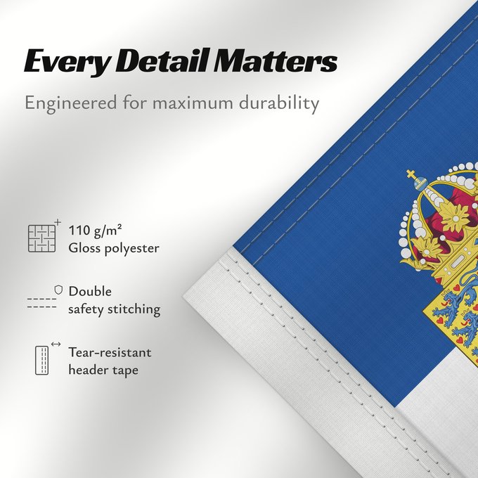 Details about this flag: Personal flag of Queen Frederica of Greece	The Personal flag of Queen consort Frederica of Greece	Drapeau personnel de la reine Frédérique de Grèce	Bandera personal de la Reina Federica de Grecia	Persönliche Flagge von Königin Friederike von Griechenland	