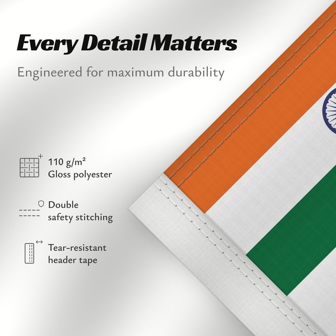 Details about this flag: Naval Ensign of India