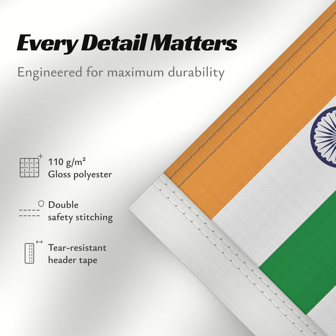 Details about this flag: Naval Ensign of India 2001 04