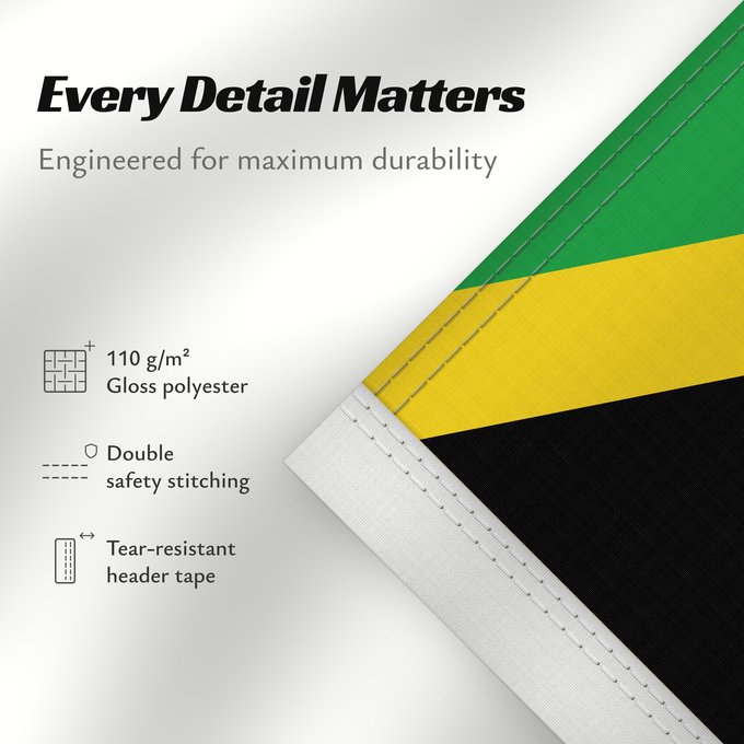 Details about this flag: Jamaica Jamaïque Jamaika Giamaica Флаг Ямайки Jamajke Прапор Ямайки