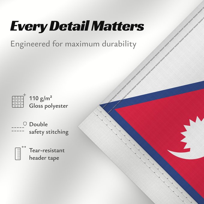 Details about this flag: Nepal Népal علم نيبال নেপালের জাতীয় পতাকা নেপালর ফিরালহান Banniel Nepal Nepala Nepálská vlajka Σημαία του Νεπάλ Nepalo Nepali lipp Nepalgo bandera Nepalin नेपाल का ध्वज Nepál ネパールの国旗 Nepālas Знаме на Непал Nepals flagg नेपालको झण्डा Det nepalske flagget
