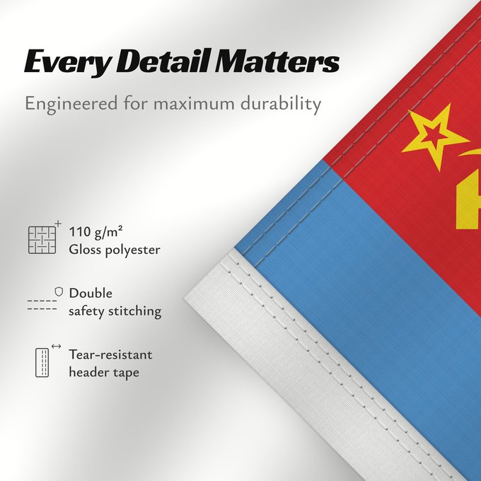 Details about this flag: Tuva ASSR