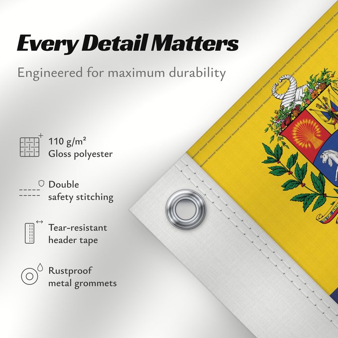 Details about this flag: Venezuela Benezuela Winïxwila wiphala Veneçuela Venezuelo Venezuelako bandera Poyvi Venesuéla Winisuyla unanchan Venezuele