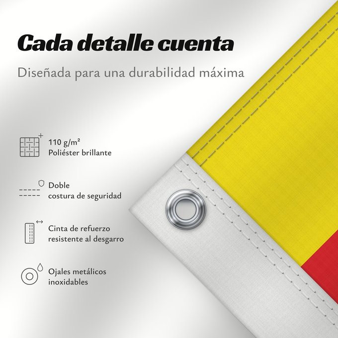 Detalles sobre esta bandera: Ariza	Municipal de Ariza  Zaragoza