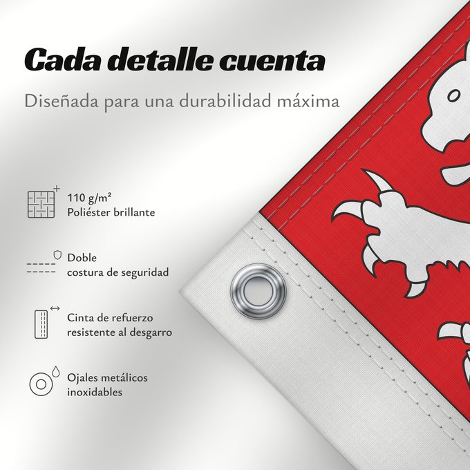 Detalles sobre esta bandera: Fr département Sarthe	Sarthe	Département de la Sarthe	Banniel departamant ar Sarthe  pe ar Seurzh