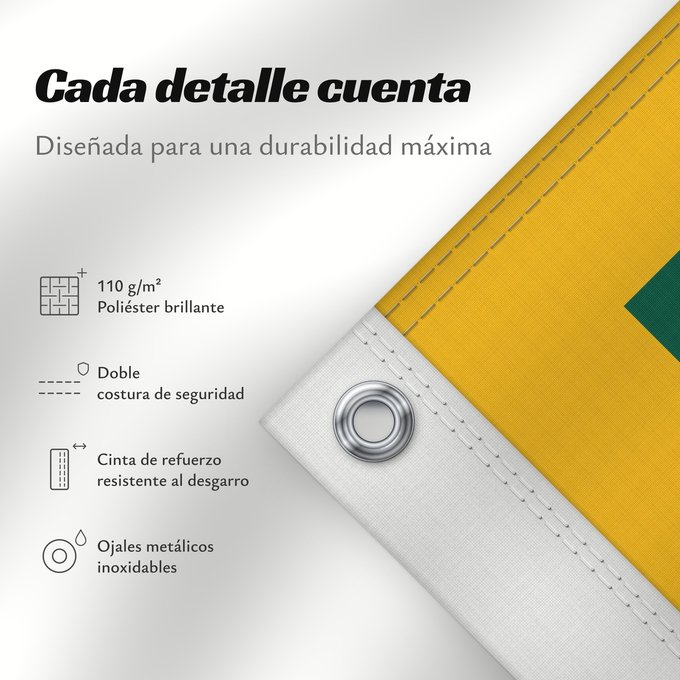 Detalles sobre esta bandera: Ensign of the Sri Lanka Air Force 1971-2010