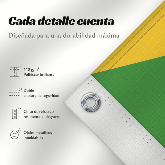 Detalles sobre esta bandera: Comoros	Comores	Comoras	Komoren	Comore