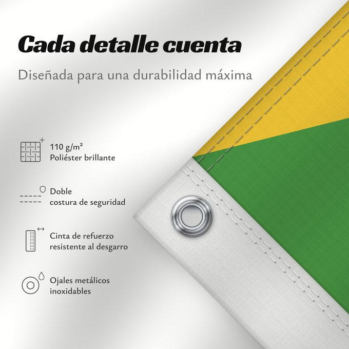 Detalles sobre esta bandera: Comoros	Comores	Comoras	Komoren	Comore