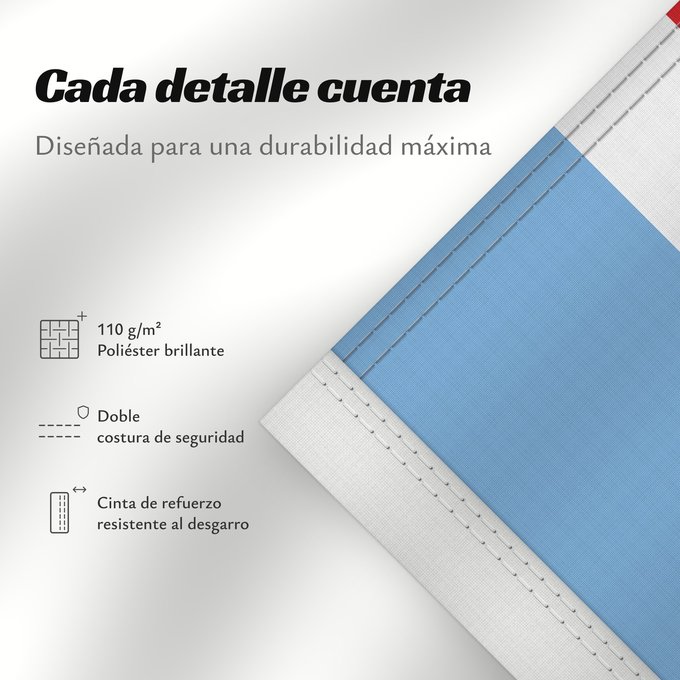 Detalles sobre esta bandera: Provincia de Santiago del Estero	Santiago del Estero Province	province de Santiago del Estero	provincia de Santiago del Estero	Santiago del Estero (Provinz)	provincia di Santiago del Estero	Santiago del Estero, Argentina