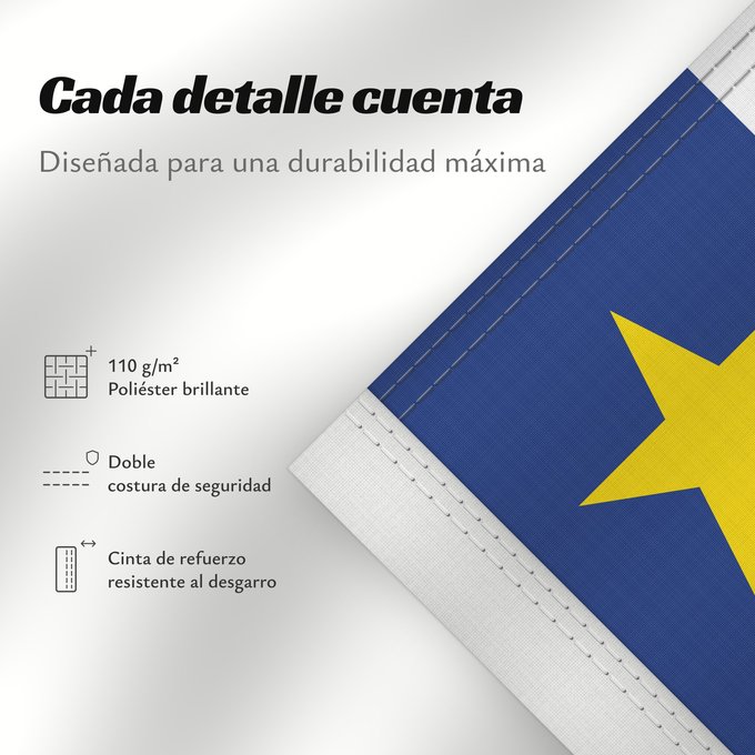 Detalles sobre esta bandera: Acadia Acadie Akadien