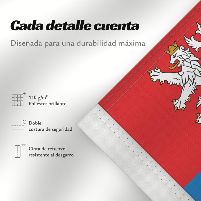 Detalles sobre esta bandera: Karlovy Vary Region Région de Karlovy Vary Región de Karlovy Vary Region Karlovy Vary Regione di Karlovy Vary