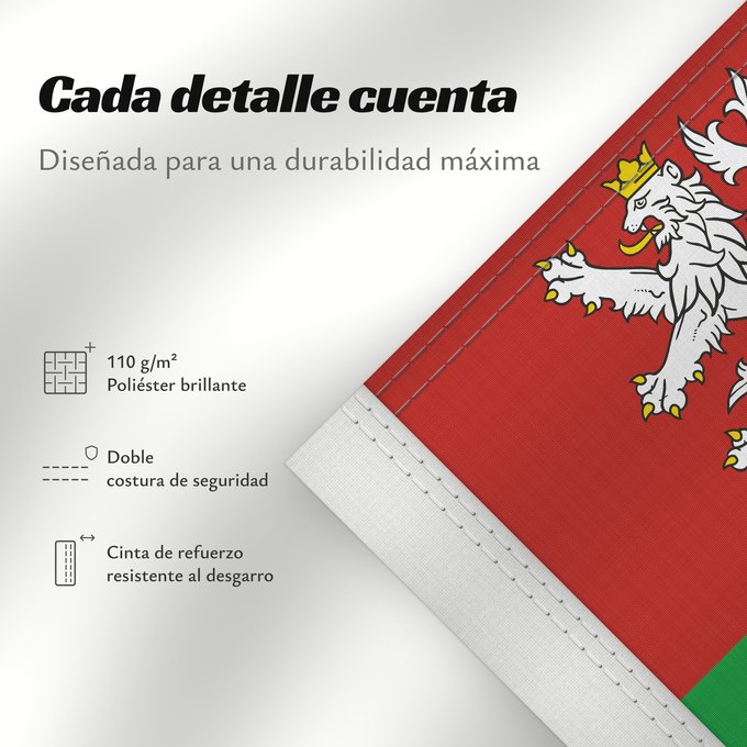 Detalles sobre esta bandera: Plzen Region	Plzeň Region	Région de Plzeň	Región de Pilsen	„Region Pilsen
