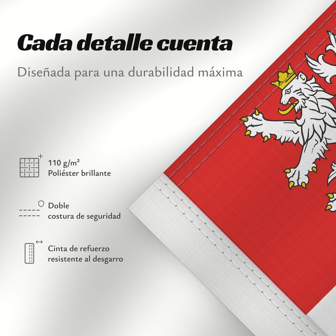Detalles sobre esta bandera: Central Bohemian Region	Région de Bohême centrale	Región de Bohemia Central	Mittelböhmische Region