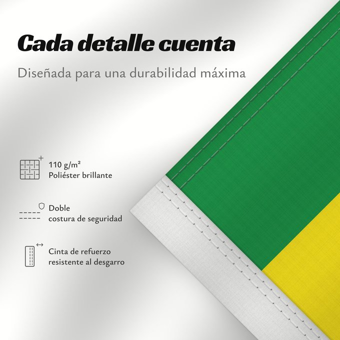 Detalles sobre esta bandera: Ethiopia  1897-1936; 1941-1974	Dell Impero d Etiopia con al centro il Leone di Giuda