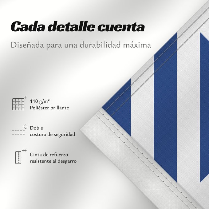 Detalles sobre esta bandera: Naval rank flag of the Prime Minister of Greece