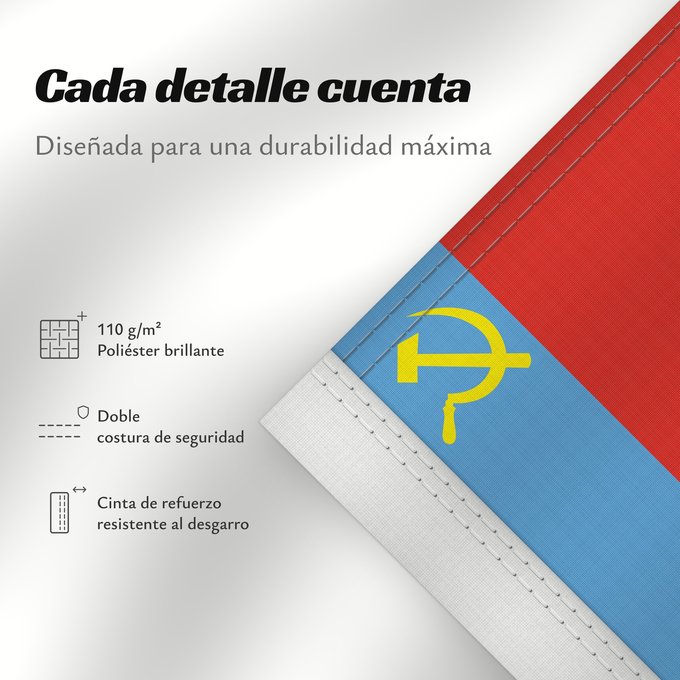 Detalles sobre esta bandera: Vladimir Oblast	L Oblast de Vladimir	Óblast de Vladímir	Oblast Wladimir	Oblast 'di Vladimir	Vladimirin alueen	Флаг Владимирской области