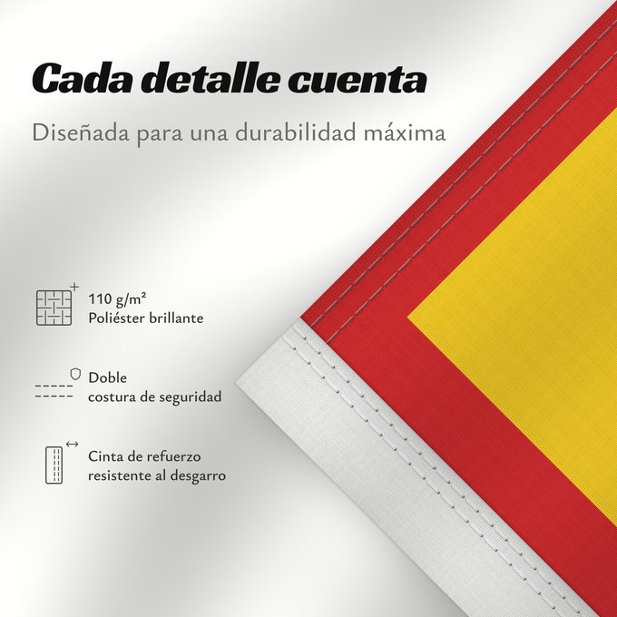 Detalles sobre esta bandera: Standard of the President of Germany	Presidential Standard of Germany	Étendard présidentiel de l'Allemagne	Estandarte Presidencial de Alemania	Standarte des Bundespräsidenten	Stendardo presidenziale della Germania