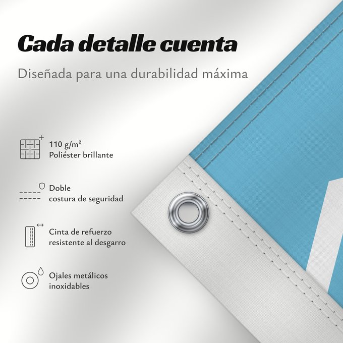 Detalles sobre esta bandera: Provincia del Chubut	Chubut Province, Argentina	Province de Chubut	Chubut (Provinz)	Provincia di Chubut