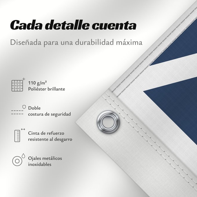 Detalles sobre esta bandera: Newfoundland and Labrador Terre-Neuve-et-Labrador Terranova y Labrador Neufundland und Labrador Terranova Banniel Douar-Nevez ha Labrador