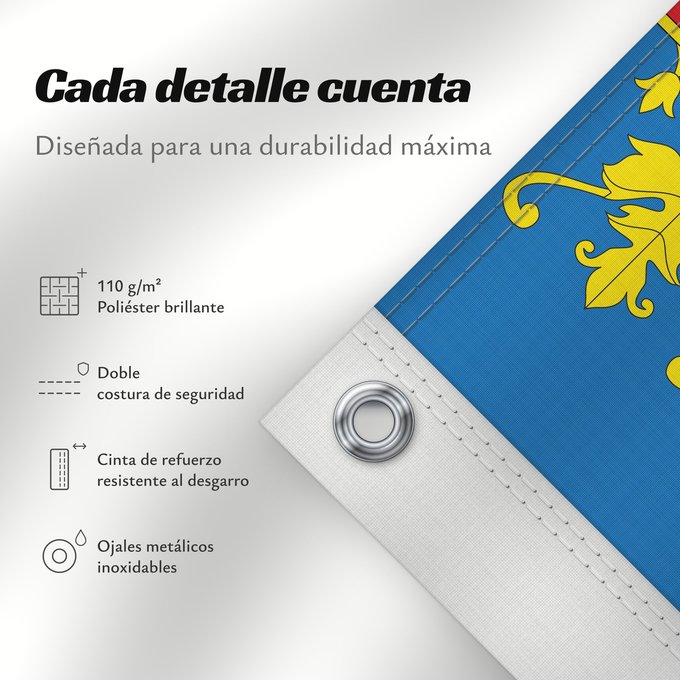 Detalles sobre esta bandera: Land of Valencia  official	Land of Valencia, 1 2 ratio	Valencia Community	Comunidad Valenciana, proporciones 1 2	Valencian Community	Comunità Valenciana	D o Comunidat Balenziana	Comunidá Valenciana	Comunitat Valenciana, proporcions 1 2	Valentziako Erkideg