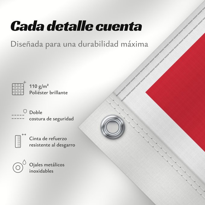 Detalles sobre esta bandera: Malta	Malte