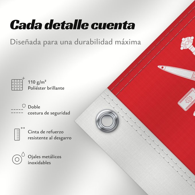 Detalles sobre esta bandera: Oman Omán